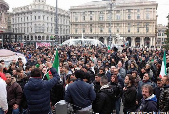 Mehr über den Artikel erfahren “Straßenkrawalle und bürgerkriegsähnliche Zustände in Italien”