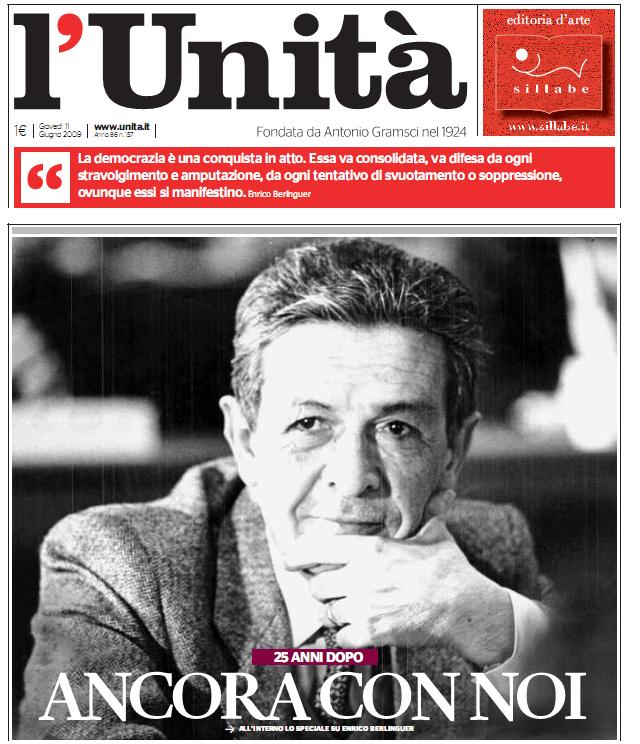 Mehr über den Artikel erfahren Tageszeitung  wird eingestellt „L’Unità“ ist nicht mehr zu retten“