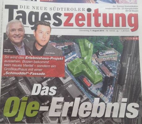 Mehr über den Artikel erfahren Erlebnishaus Bozen ein schöner Schein? „Oje-Effekt statt Aha-Effekt“