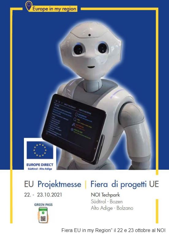 Mehr über den Artikel erfahren Fiera di progetti UE in Alto Adige, il 22 e 23 ottobre al NOI
