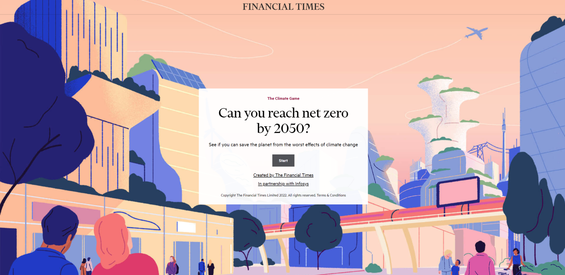 Scopri di più sull'articolo Climate game, il nuovo videogioco ideato dal Financial Times sulla riduzione delle emissioni entro il 2050
