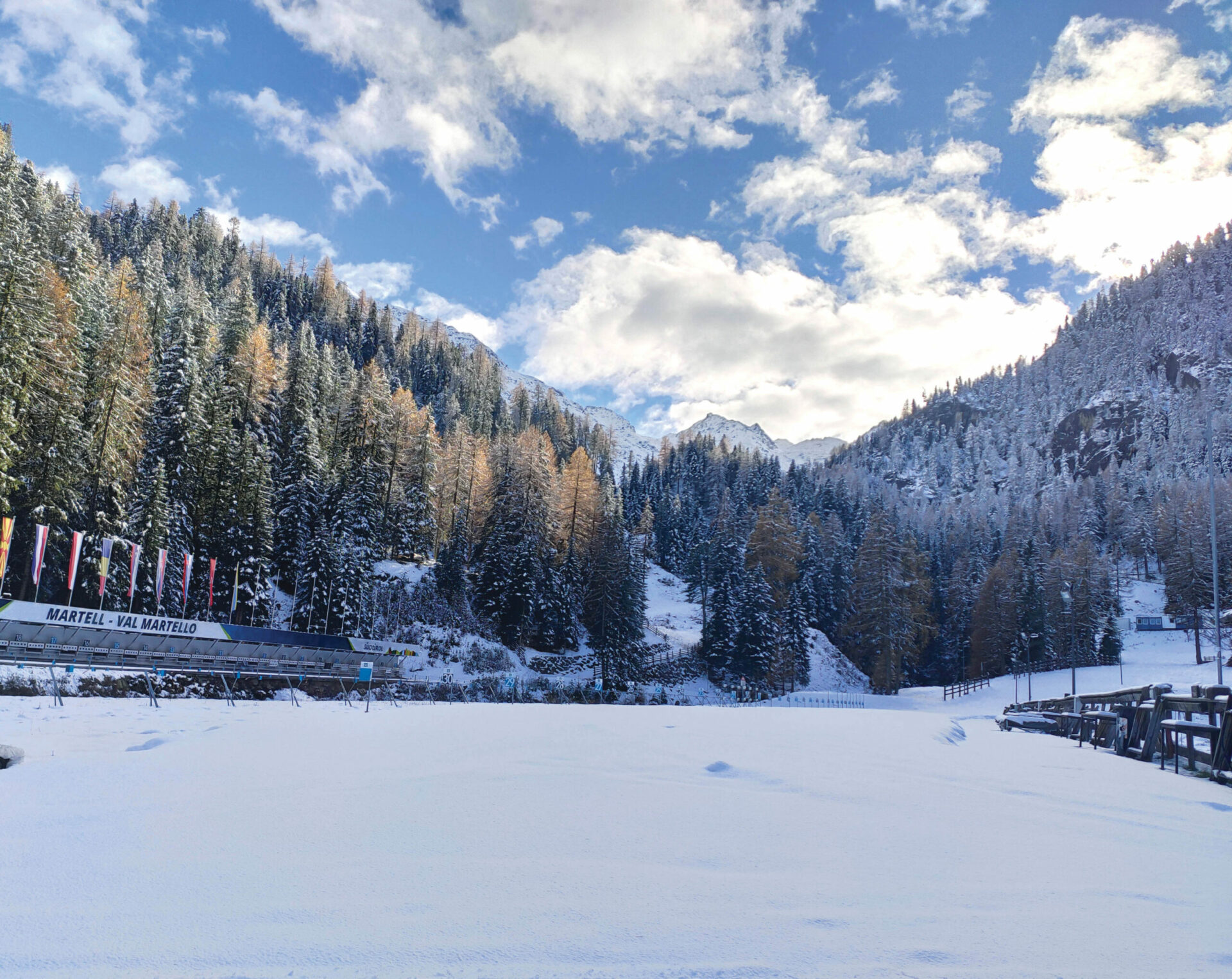 Scopri di più sull'articolo LA NEVE IMBIANCA IL CENTRO BIATHLON