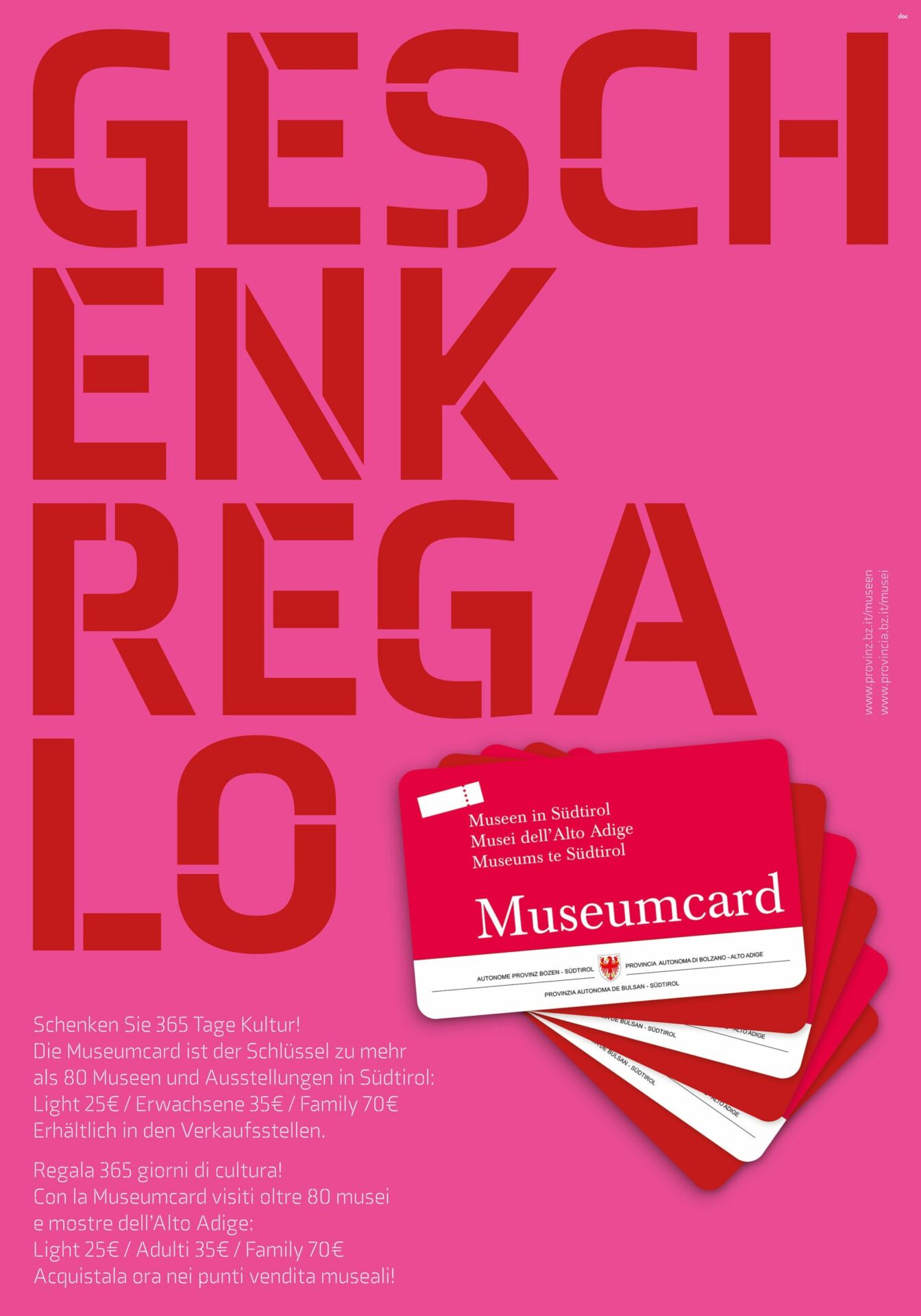 Mehr über den Artikel erfahren La Museumcard per scoprire i musei dell’Alto Adige