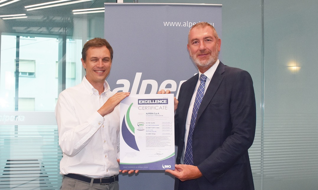 Scopri di più sull'articolo Alperia ottiene il certificato di eccellenza di IMQ per i Sistemi di Gestione certificati