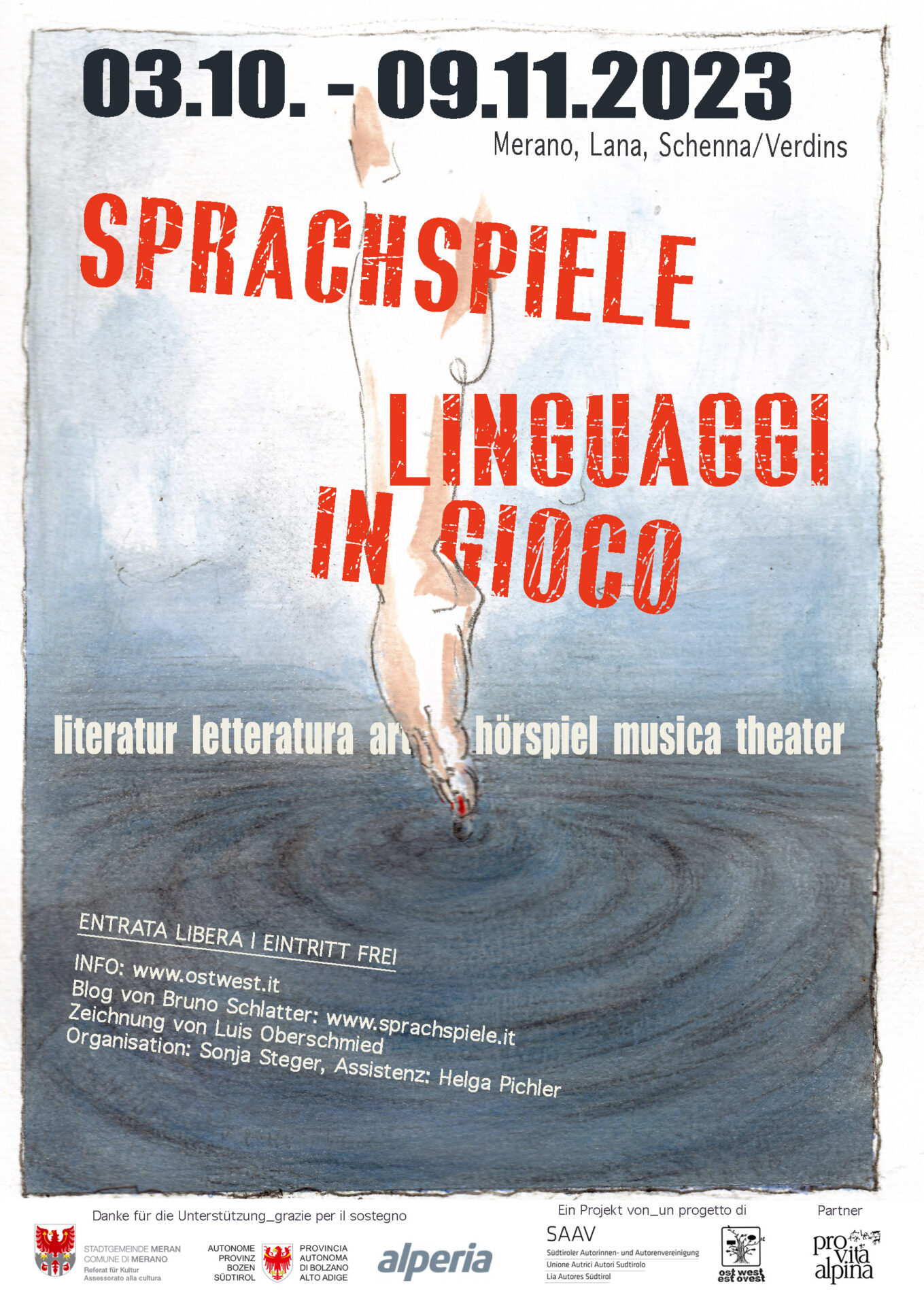 Scopri di più sull'articolo Sprachspiele / Linguaggi in gioco, das kunstspartenübergreifende Literaturfestival im Burggrafenamt
