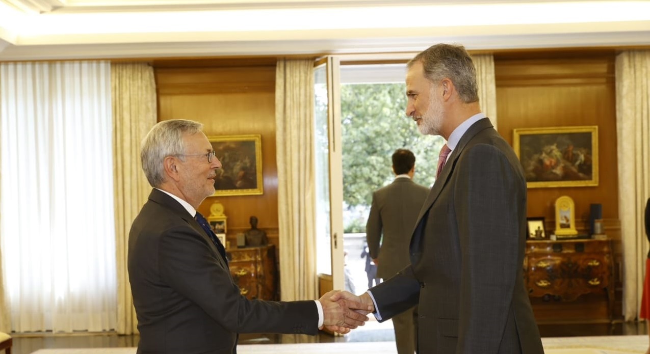 Mehr über den Artikel erfahren Eurochambres-Führungsspitze trifft spanischen König Felipe VI