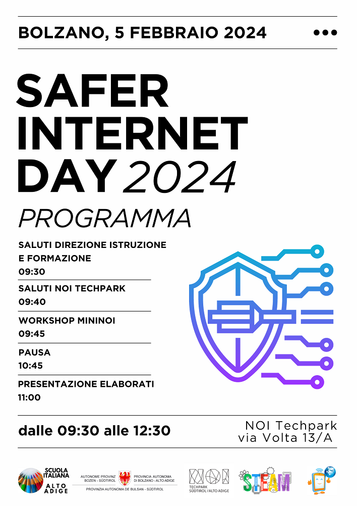 Scopri di più sull'articolo Safer internet day 2024, il 5 febbraio appuntamento al NOI Techpark