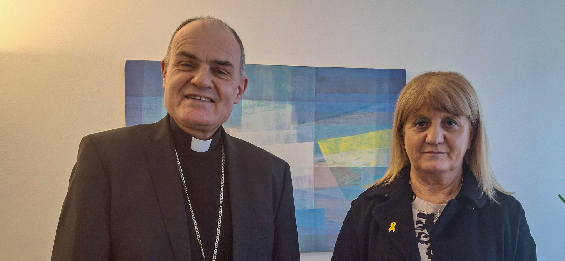 Scopri di più sull'articolo Dialogo, rispetto e solidarietà, scambio augurale fra il vescovo Muser e la comunità ebraica