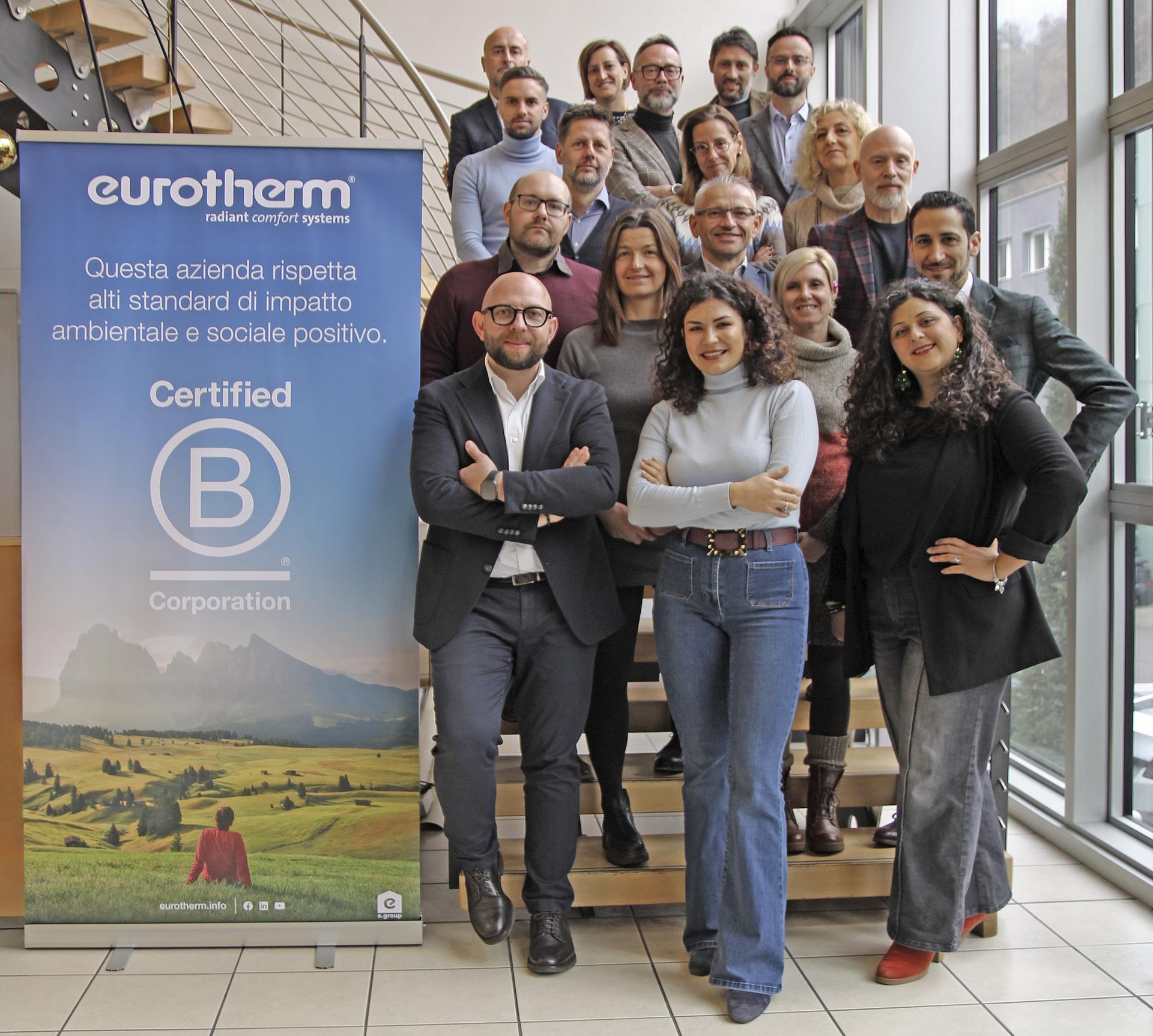 Scopri di più sull'articolo L’azienda altoatesina Eurotherm diventa B Corp: è la prima nel settore. Con i sistemi radianti per la climatizzazione meno emissioni e meno consumi (fino a -30%)