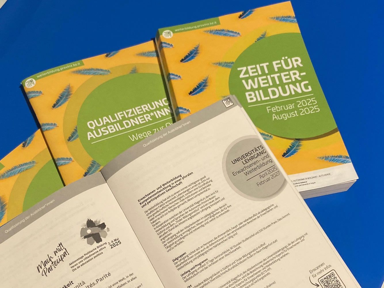 Mehr über den Artikel erfahren Zeit für Weiterbildung, l’educazione permanente in Alto Adige