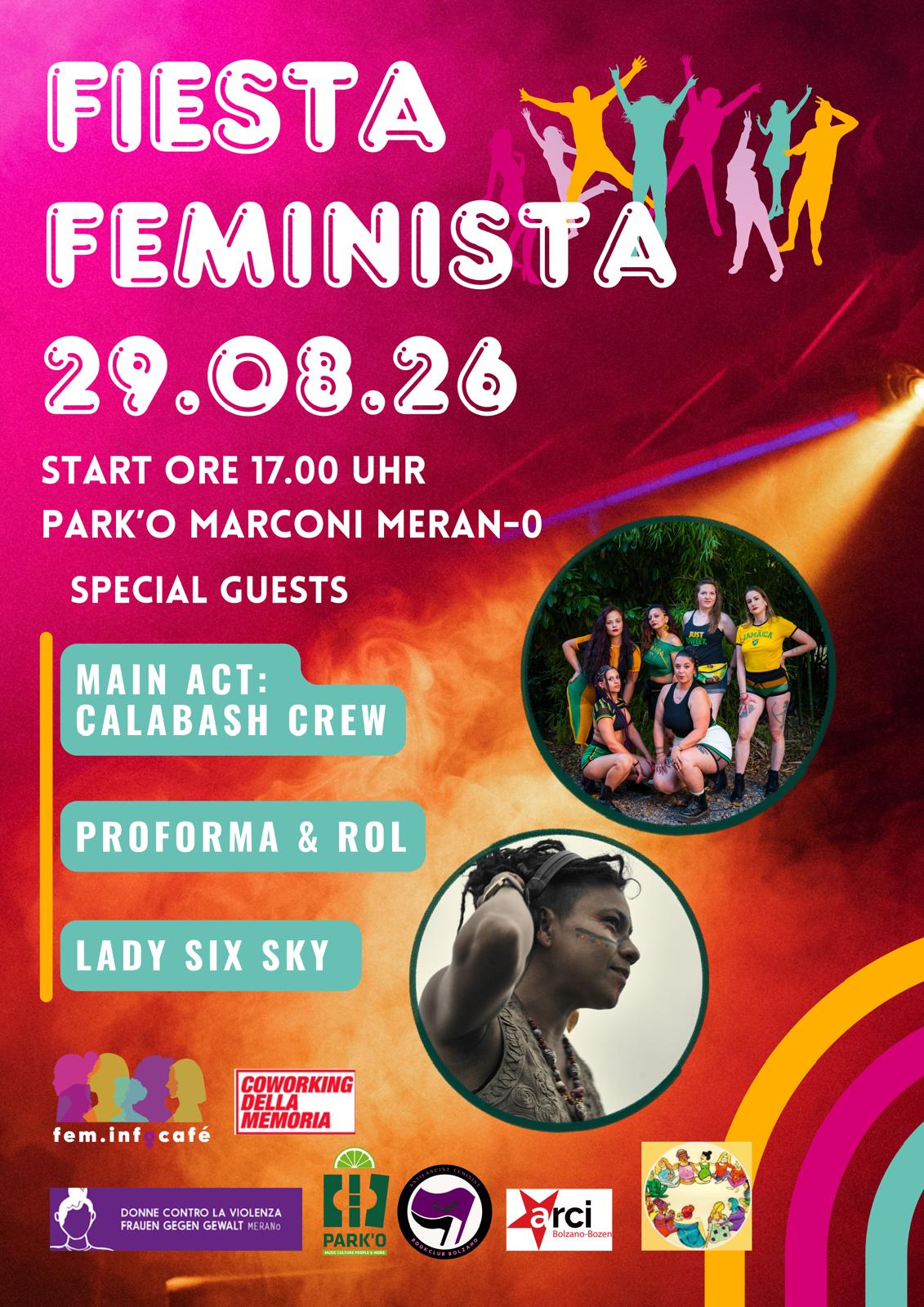 Scopri di più sull'articolo A Merano torna la “Fiesta feminista”: musica, scambi e nuove reti al Parco Marconi